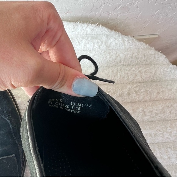 Cole Haan Mens Franklin C11429 Black Suede Wing Tip Dress Shoes - Picture 3 of 8